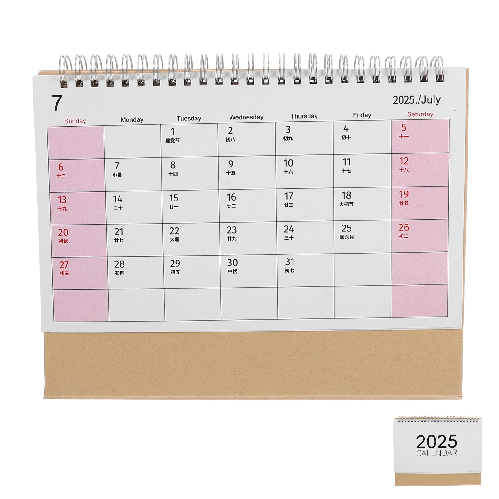 

Adorable Desktop Monthly Calendar Foldable Stand Up Planner For Office Home Decor Thick Paper Standing Flip Desk