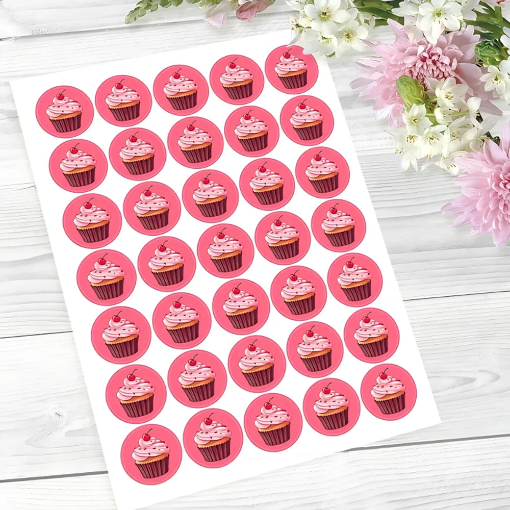 Anpassbares Aufkleber-Etikett mit individuellem Foto, Vinyl, mit Text-Logo, wasserdicht, personalisiert, rund, für Werbeveranstaltungen, Firmengeschenk – Detail 8
