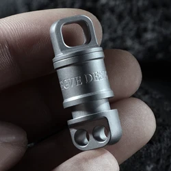 Luxury Titanium Men Key Chain Spin Rotary Car Key Ring Connector Holder Pluggable Lightweight for EDC Quickdraw Buckle Xmas Gift