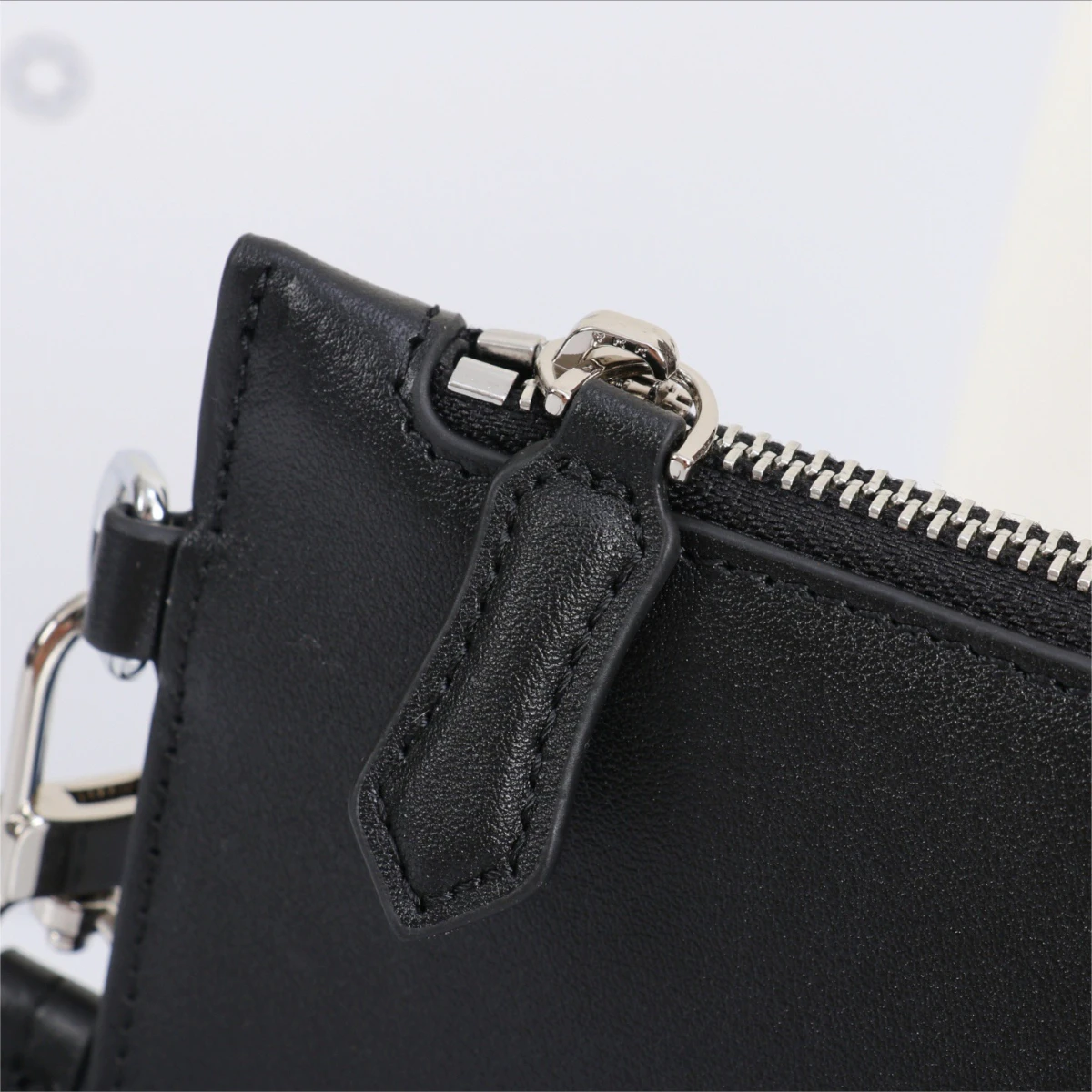 حقيبة كلاتش رجالية فاخرة، محفظة كاجوال للأعمال، حقيبة يد من الجلد الناعم باللون الأسود الناعم #6