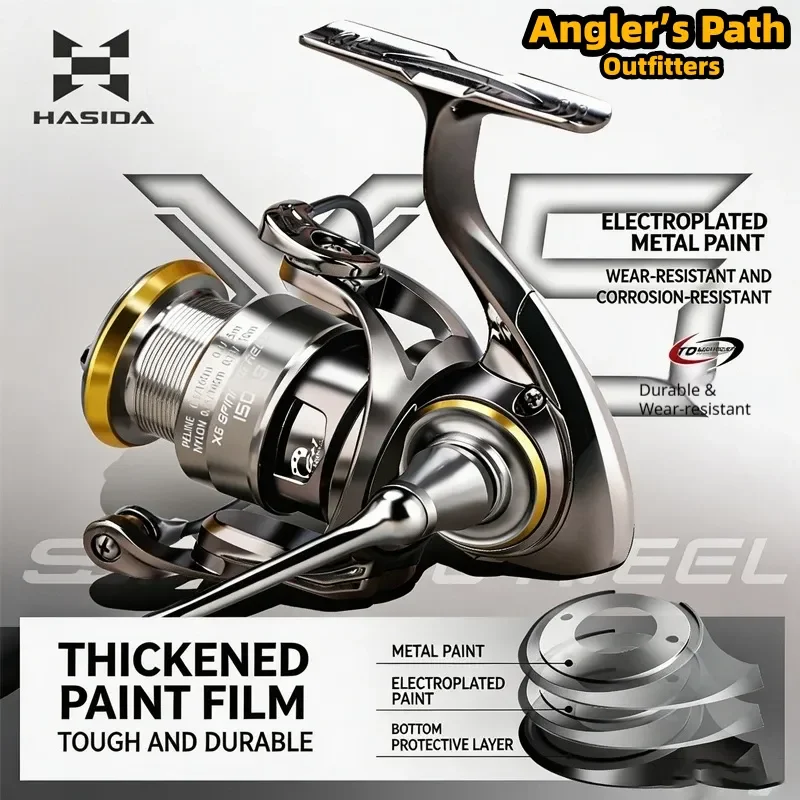 hasida-x6-spinning-fishing-reel-metal-long‑cast-slant‑mouth-shallow-spool-smooth-reel-for-lure-rock-sea-fishing-micro-bait