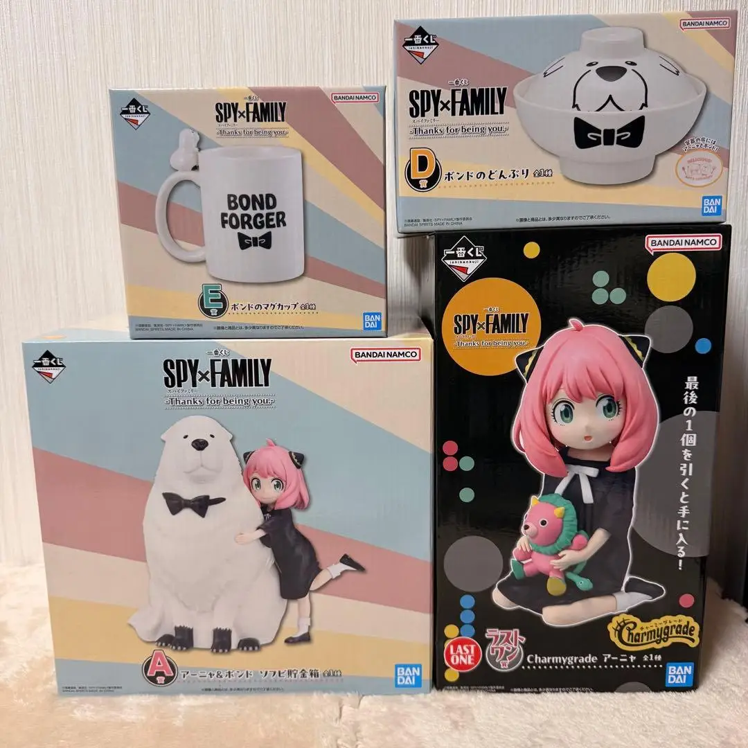 

В наличии Bandai Ichiban Kuji SPY FAMILY-Дякую для вас Anya Forger Bond Forger Коллекционная модель премиум-класса в подарок