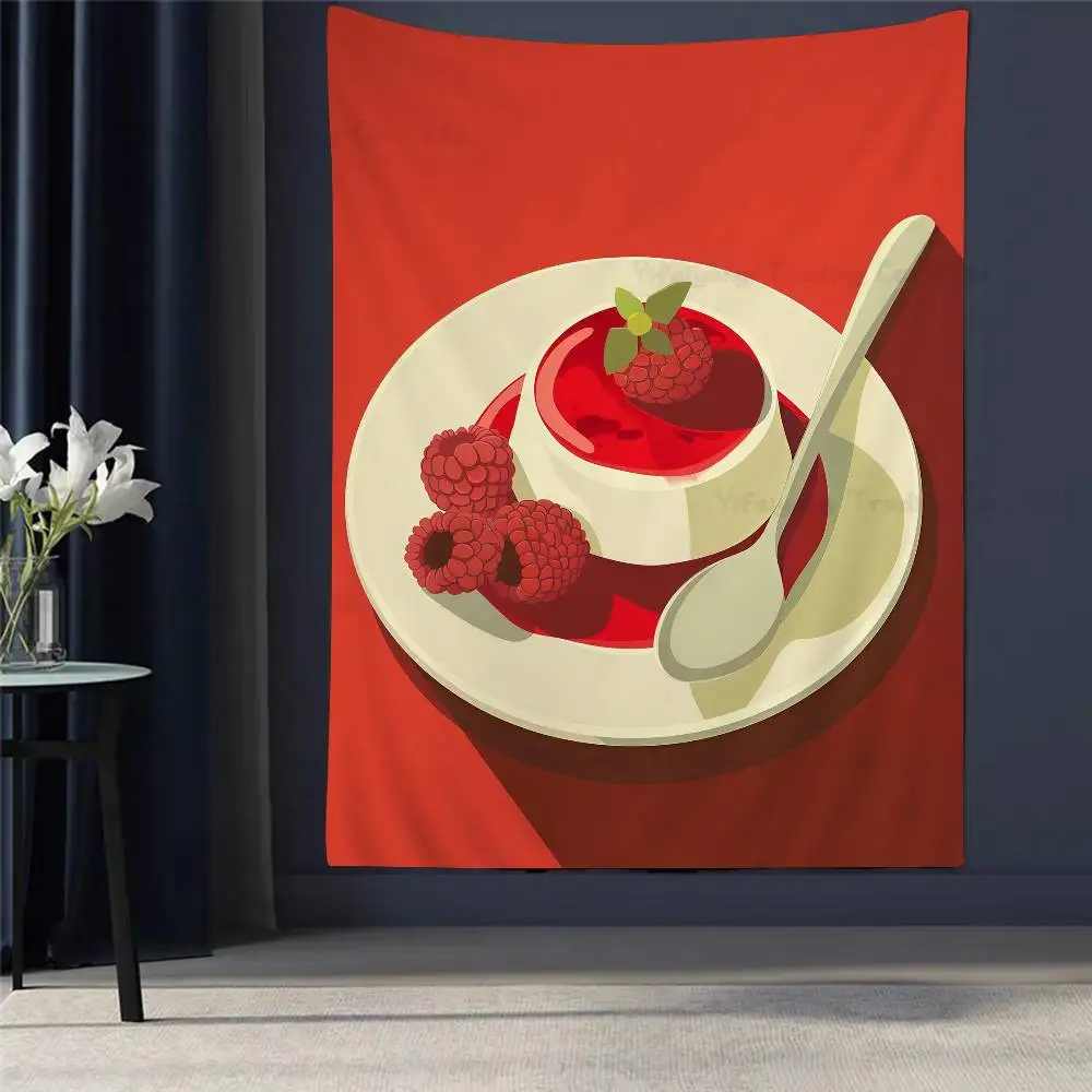 

Sweet Delicious Dessert Anime Tapestry For Living Room Home Dorm Decor Home Decor