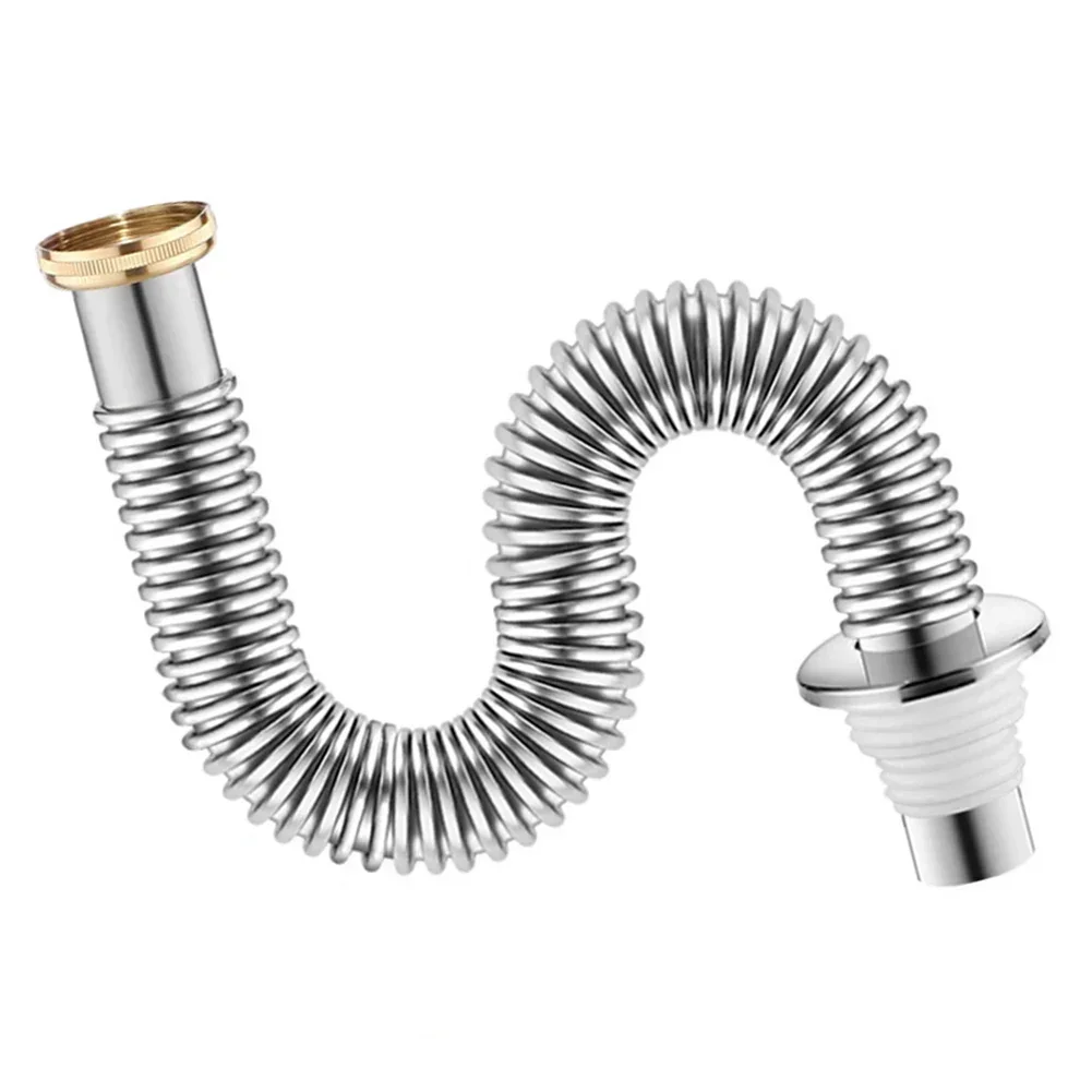 1/4 Launch Pipeline Accessories Stainless Steel Kitchen Sink Hose Sink Strainer Drain Pipe Plumbing Washbasin Kitchen Accessory