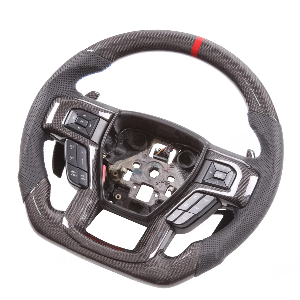 authentic quality suitable for Ford Raptor F150 Carbon Fiber Steering Wheel