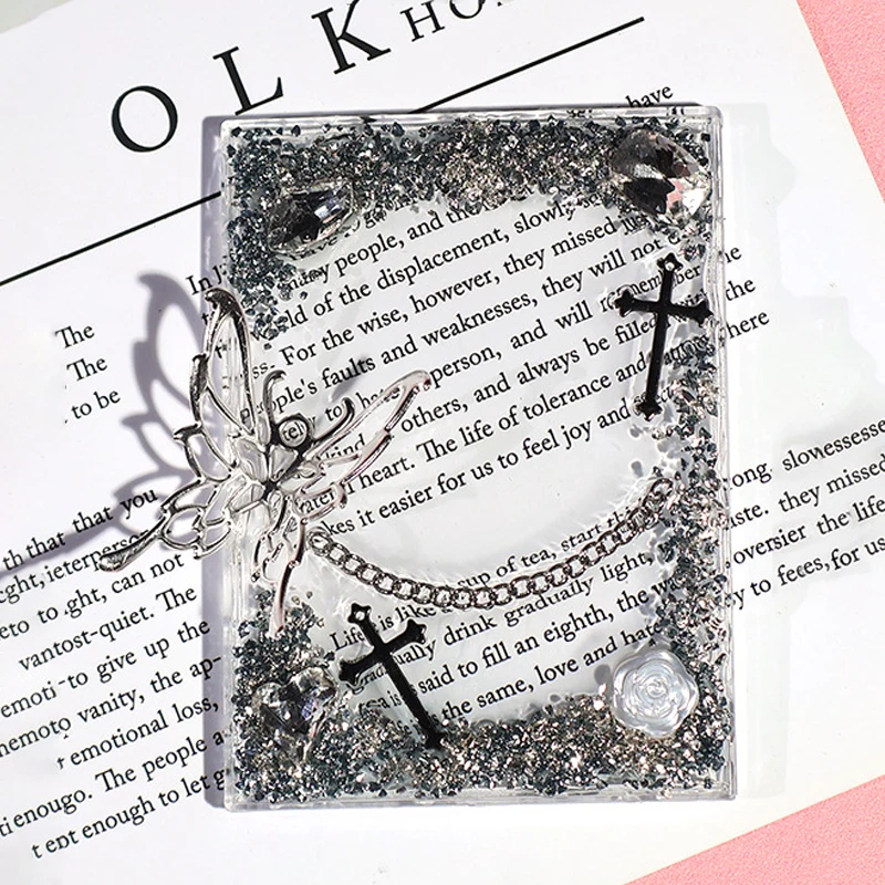 Creative Butterfly Flower Card Brick Decoration Card Sleeve Photocard Display Holder Photo Frame Small Card Protective Cover