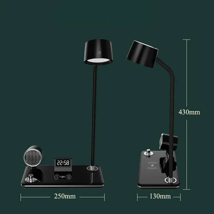 Intelligent Wireless Charging Desk Lamp Multifunctional Bluetooth Speaker Music Desk Lamp Desktop Learning Eye Protection Lamp