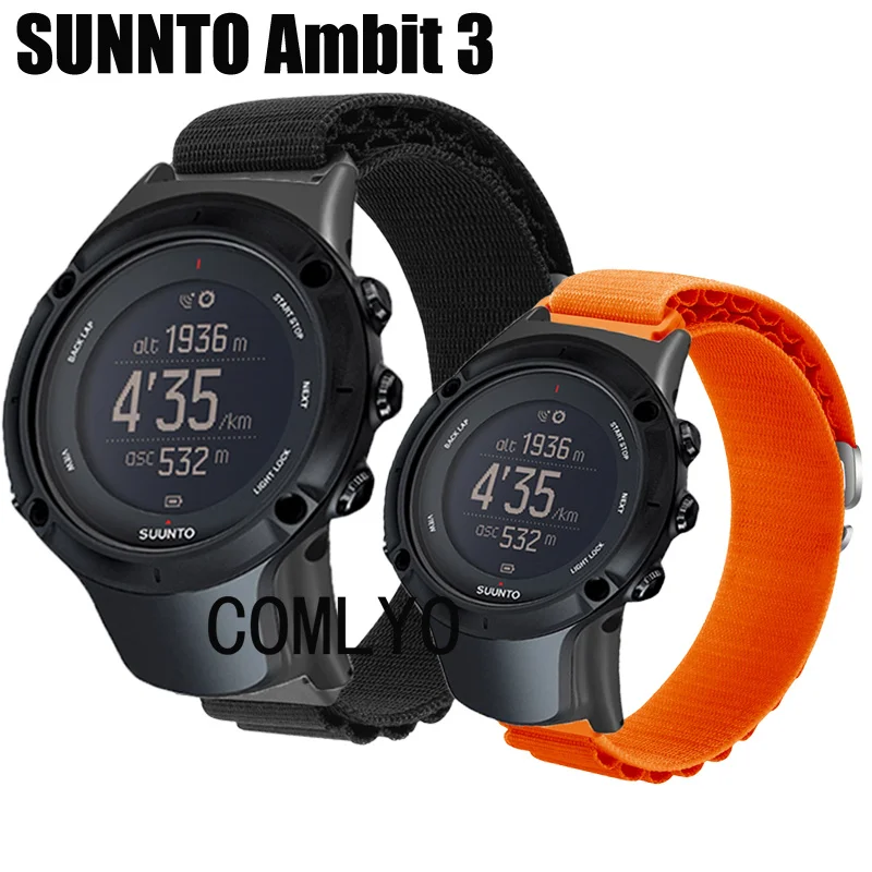 Bracelet de sport réglable en nylon pour hommes et femmes, bracelet souple, ceinture de course, SUUNTO Ambit 3