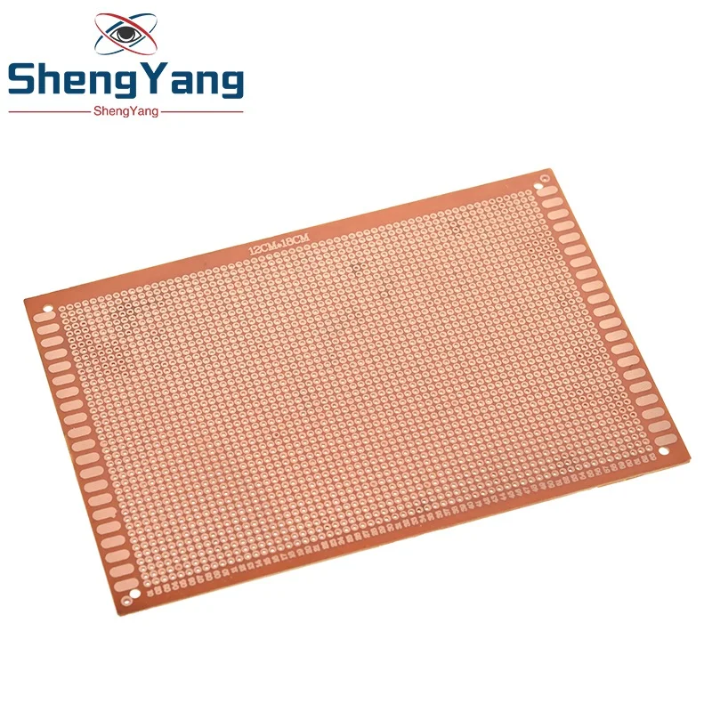 1pcs 12x18 cm 12*18cm Single Side Prototype 2.54mm PCB Breadboard Universal Experimental Bakelite Copper Plate Circuirt Board