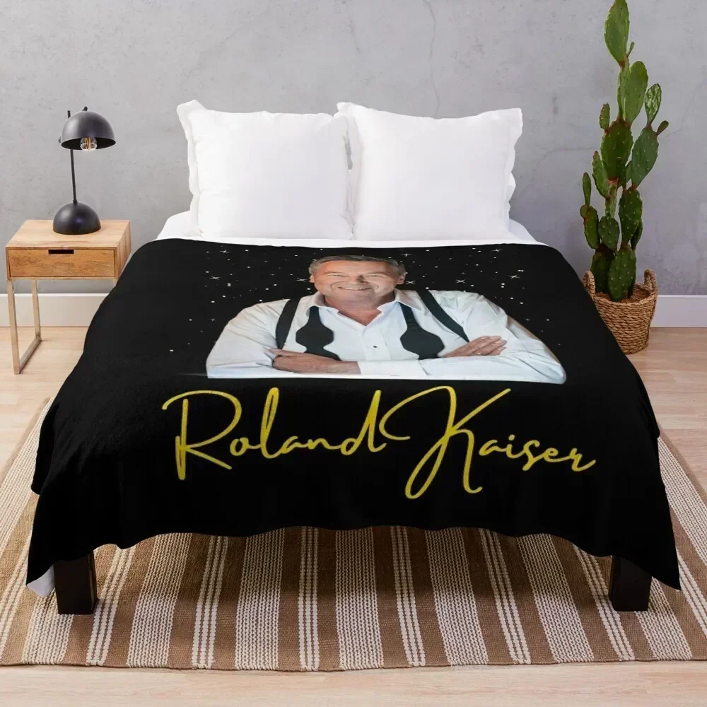 Roland Kaiser-roland kaiser festival- roland kaiser merch Throw Blanket Decoratives Furry sofa bed Blankets