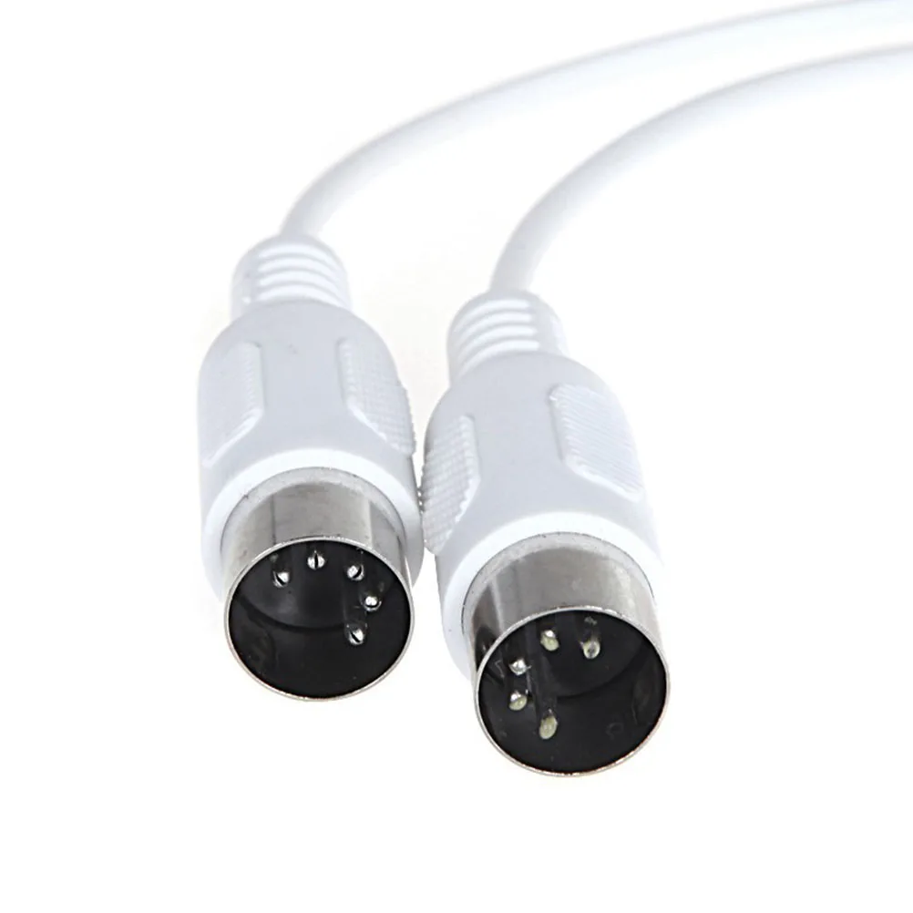 

2PCS White Cable Adapter Electronic Keyboard Connector Synthesizer Piano Guitar Converter Fast Stable