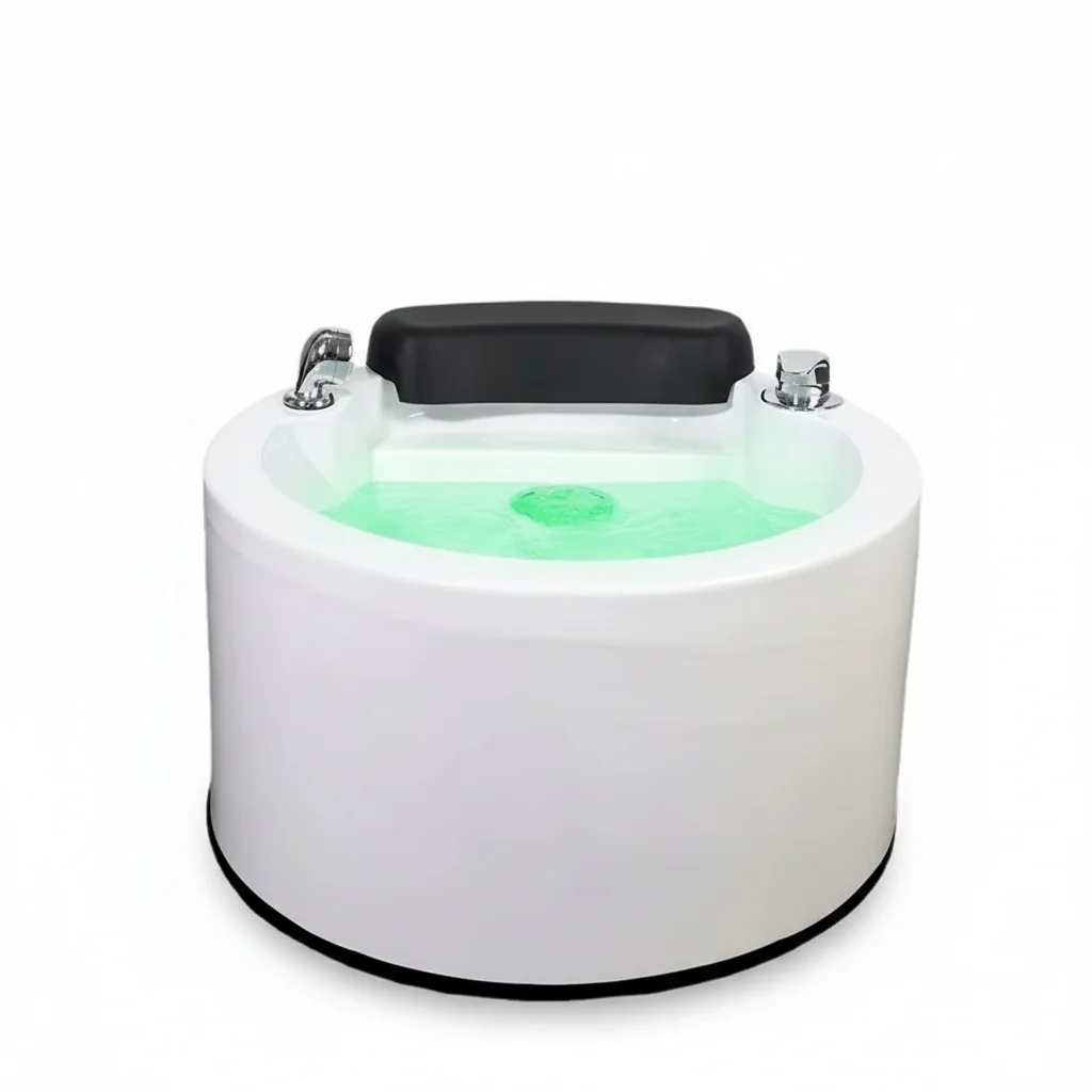 

Acrylic Pedicure Chair with Ceramic Footbath, Spa Massage Chair, Heavy Duty Footbath Massage Tool, Premium Nail Salon Equipment