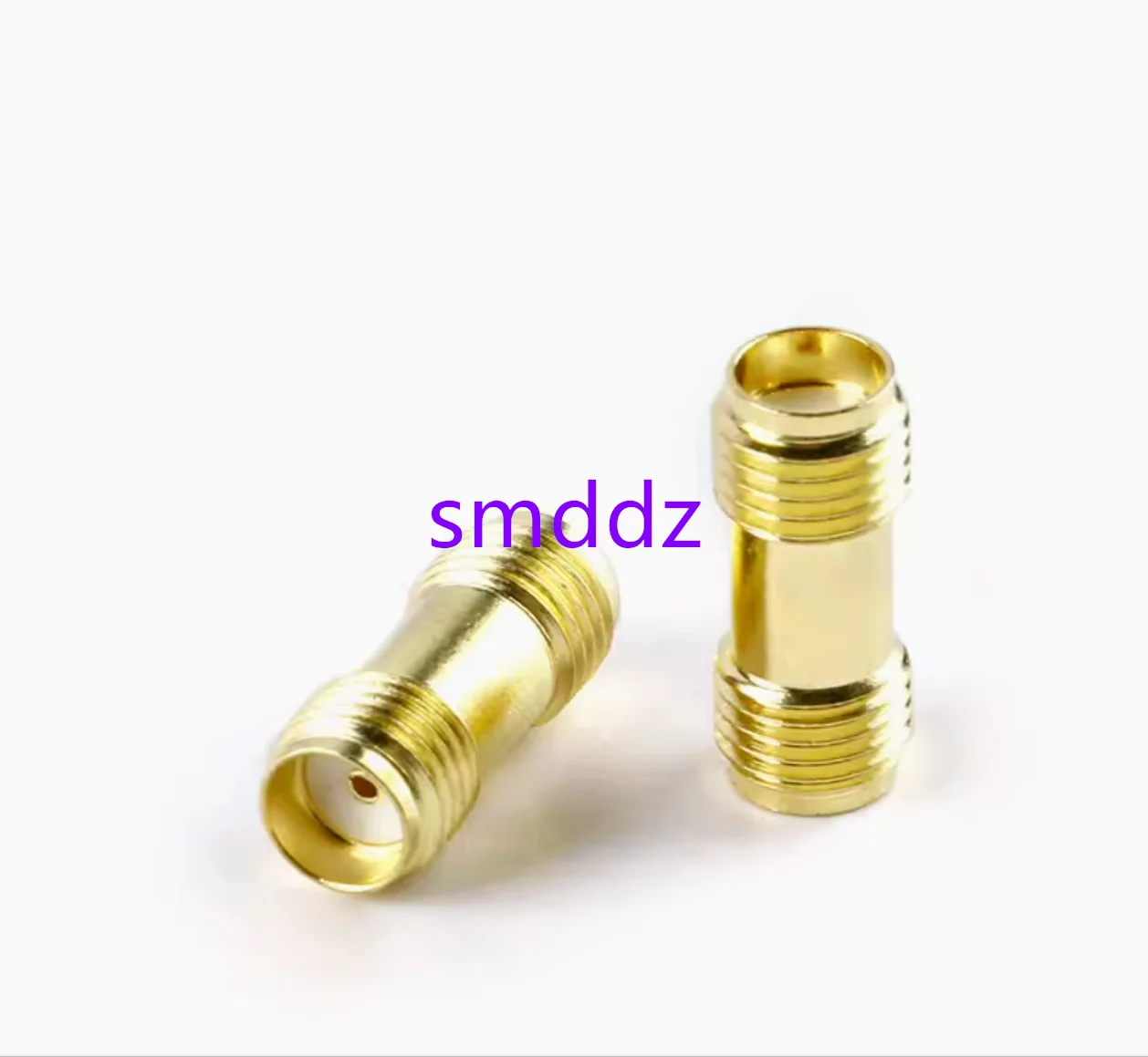 20pcs RF connector connector SMA-KK has both female ends with external screws and internal holes (all copper plated with gold)