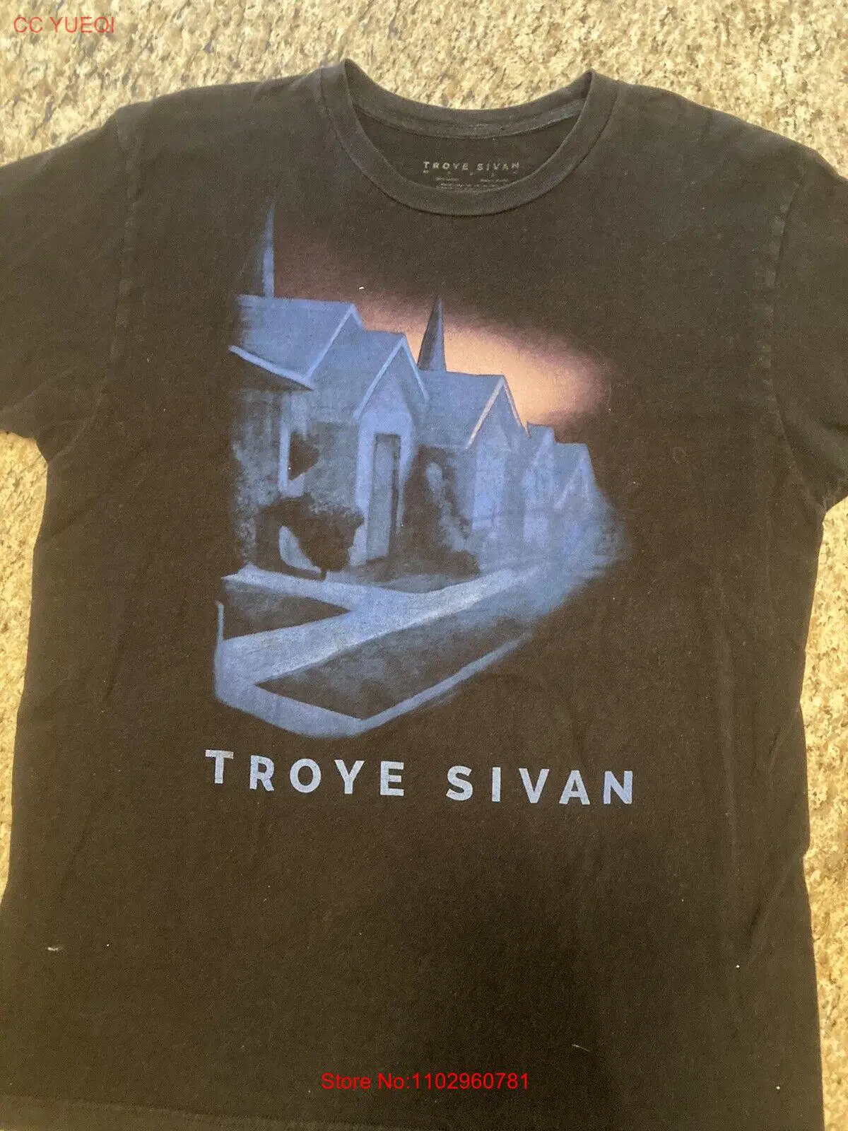 Troye Sivan T Shirt Mens Extra Large Black Blue Neighborhood 2015 Tour Concert