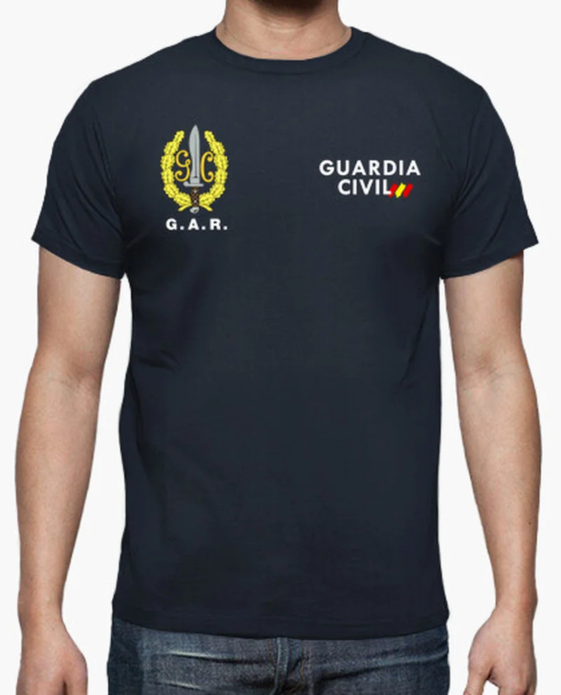 España Guardia Civil G.A.R. Operaciones Especiales Men T-Shirt Short Sleeve Casual 100% Cotton O-Neck Summer Tees