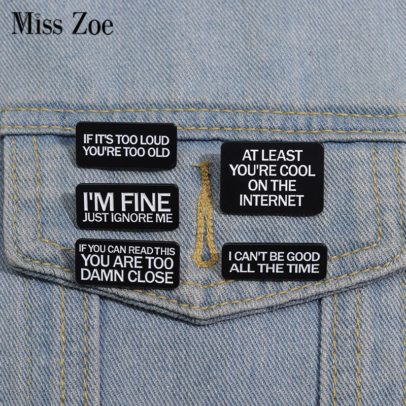 

I CAN'T BE GOOD ALL THE TIME Enamel Pins Custom Lyrics Quotes Brooches Lapel Badges Punk Jewelry Gift for Friends