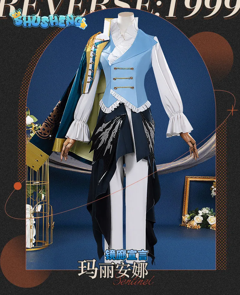 

Game Reverse:1999 Marian Cosplay Costume High quality men women fashionable suit vests cloak Halloween carnival Marian uniform