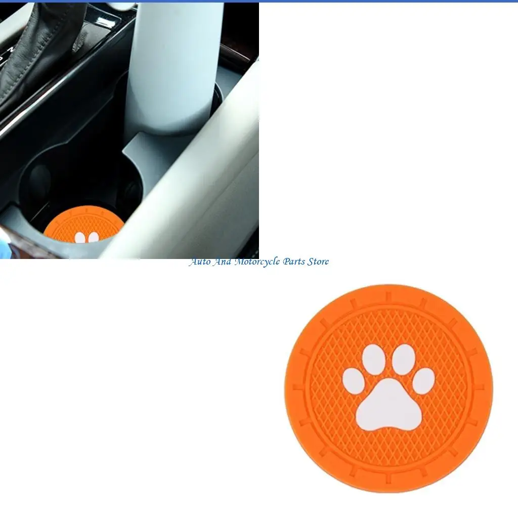 

P9FD Embeded Non Slip Mat Universal Automotive Bottle Holder Insert Pad 2.75in