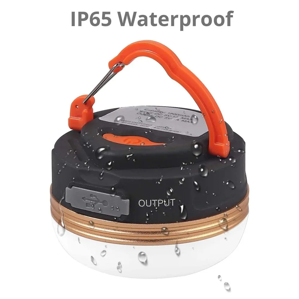 Outdoor Light Power Camping Lantern Tents Lamp 1200mah USB Rechargeable Portable Camping Light Outdoor Hiking Night Hanging Lamp image 5