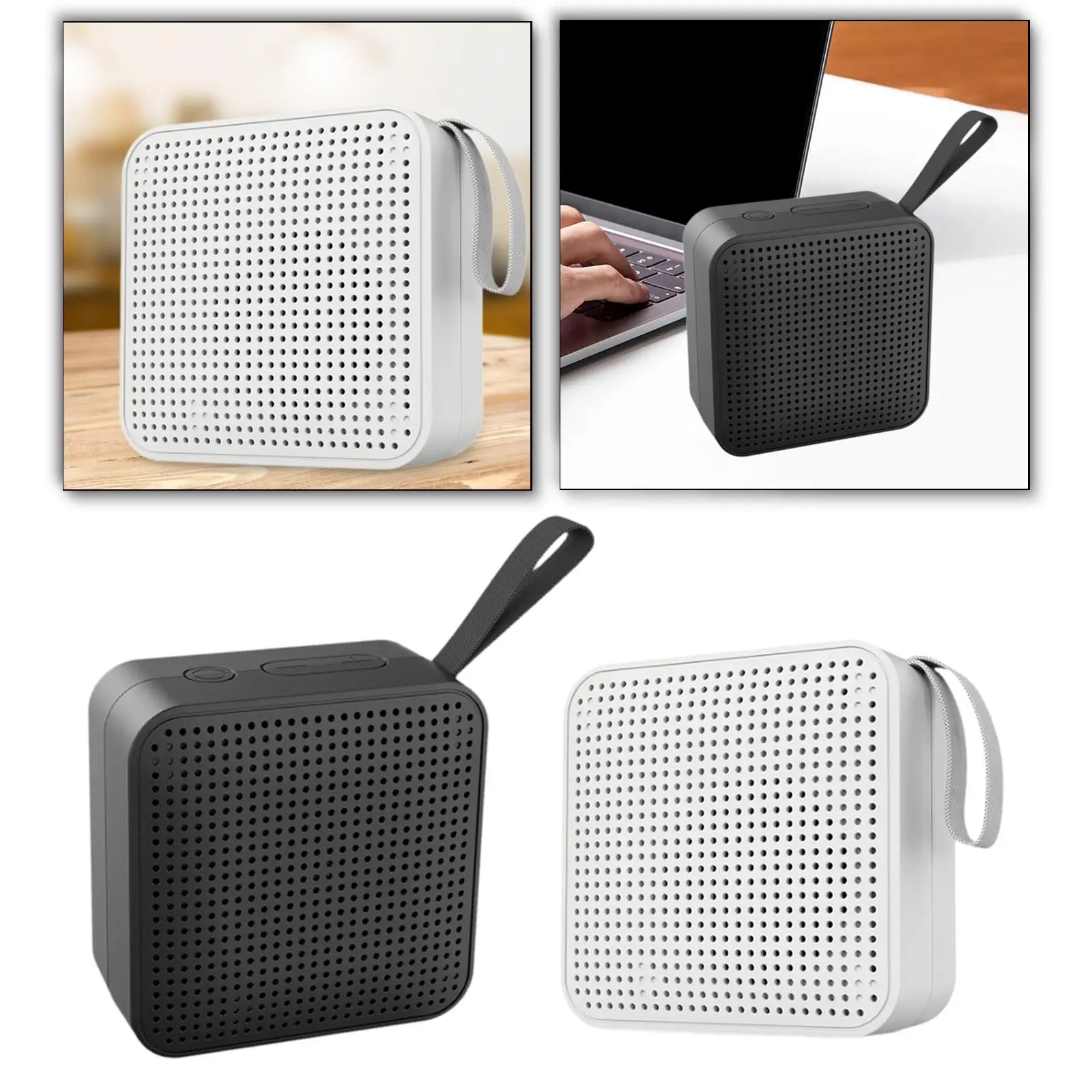 Portable Wireless Speaker Gifts Multifunctional Easy Use Professional Accessory Square for Camping Travel Outdoor Shower Party