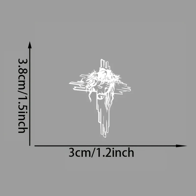 1/3PCS Christian Cross Sticker Religious Faith Vinyl Decal for Car Mirror Motorcycle Laptop Cup Glass Window Durable Gift Decor