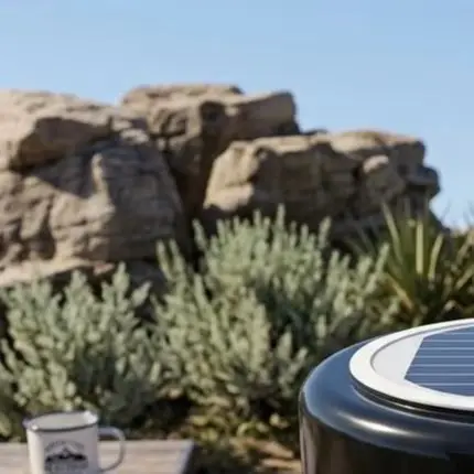 6.8 Inch Diameter Solar Roof Vent Fan for RVs Trailers Boats Sheds and Vans Direct Solar Operation No Grid Dependency