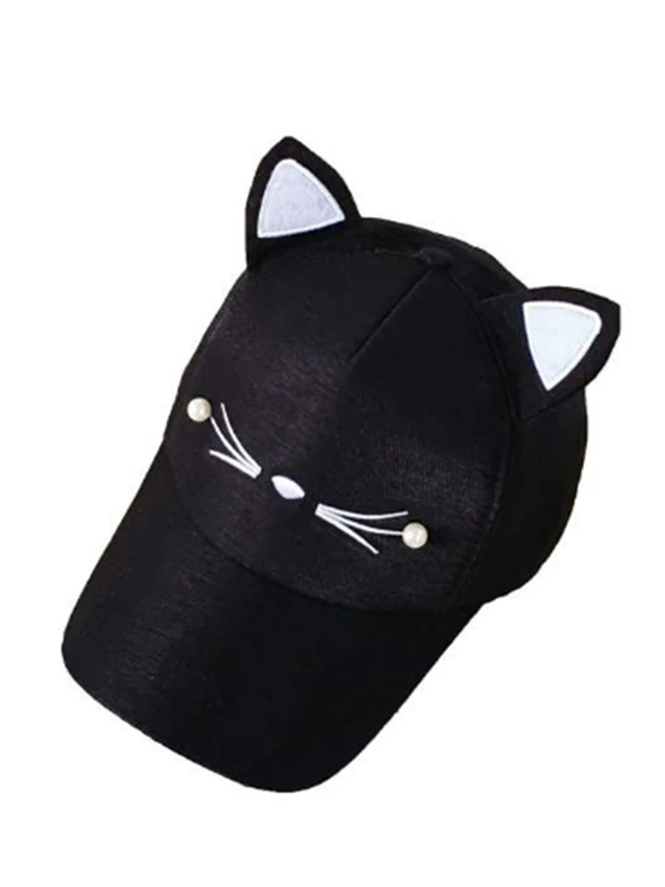 Adjusted Baseball Hip-Hop Golf Cat Ear Cap Outdoor Cotton Sun Hat