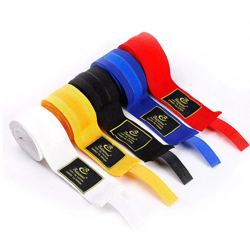 2 Rollos de Vendas de Algodón para Boxeo de 1.5/2/3/5M, Correa Deportiva para Sanda, Kick Boxing, MMA, Guantes de Boxeo, Vendas Deportivas