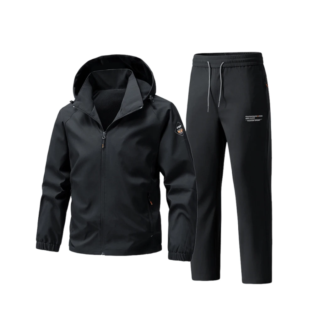 

New men's sportswear suit Hooded jacket top and casual trousers matching suit Men's fashion casual wear Spring/Spring sets