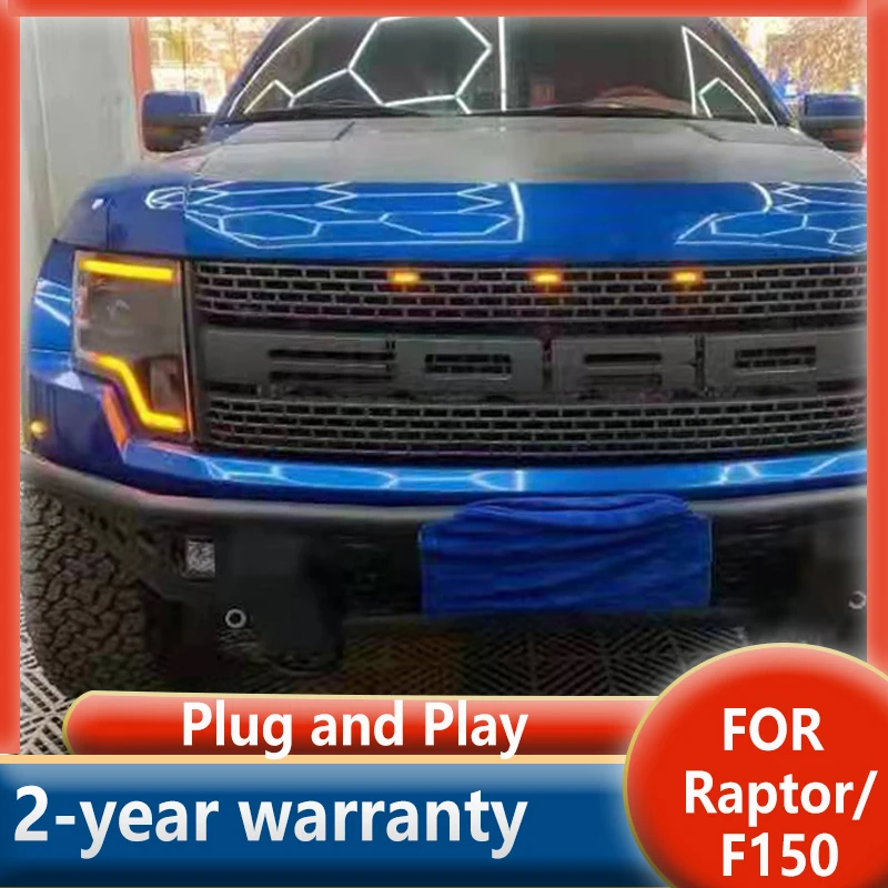 Head Lamp For Ford Raptor F150 LED Headlight 2008-2014  F-150 headlighs Drl Projector Lens Automotive Accessories