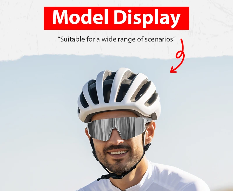 SCVCN Radfahren Gläser Outdoor Sport Fahrrad Sonnenbrille UV400 Männer MTB Radfahren Gläser Frauen Rennrad Sonnenbrille – Detail 10