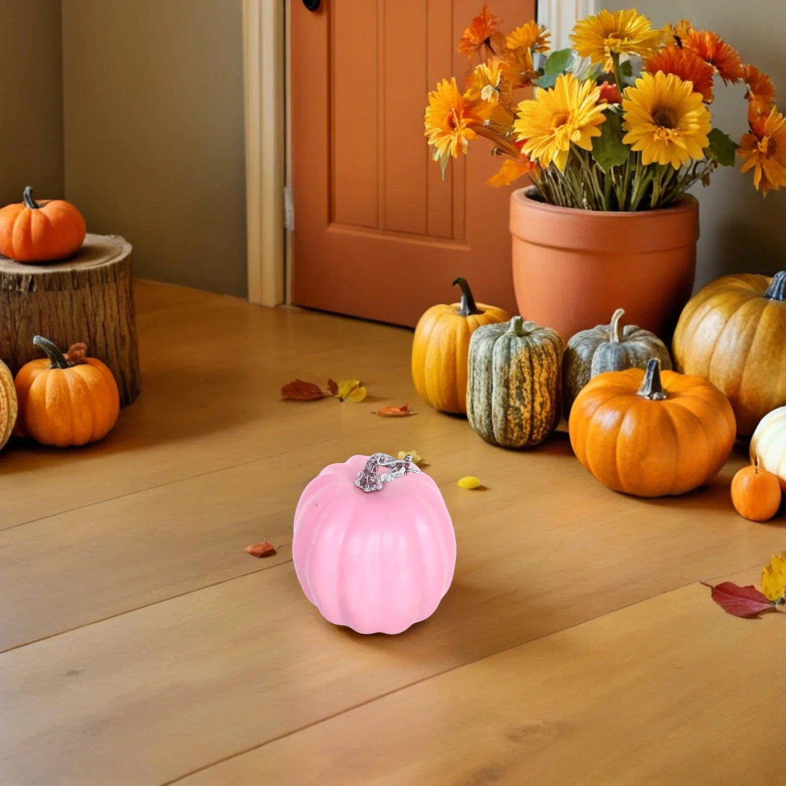 

Foams Pumpkin Decor: Realistic Simulation for Holiday Table Centerpiece Autumn Events Photo Prop - Thanksgiving Artificial