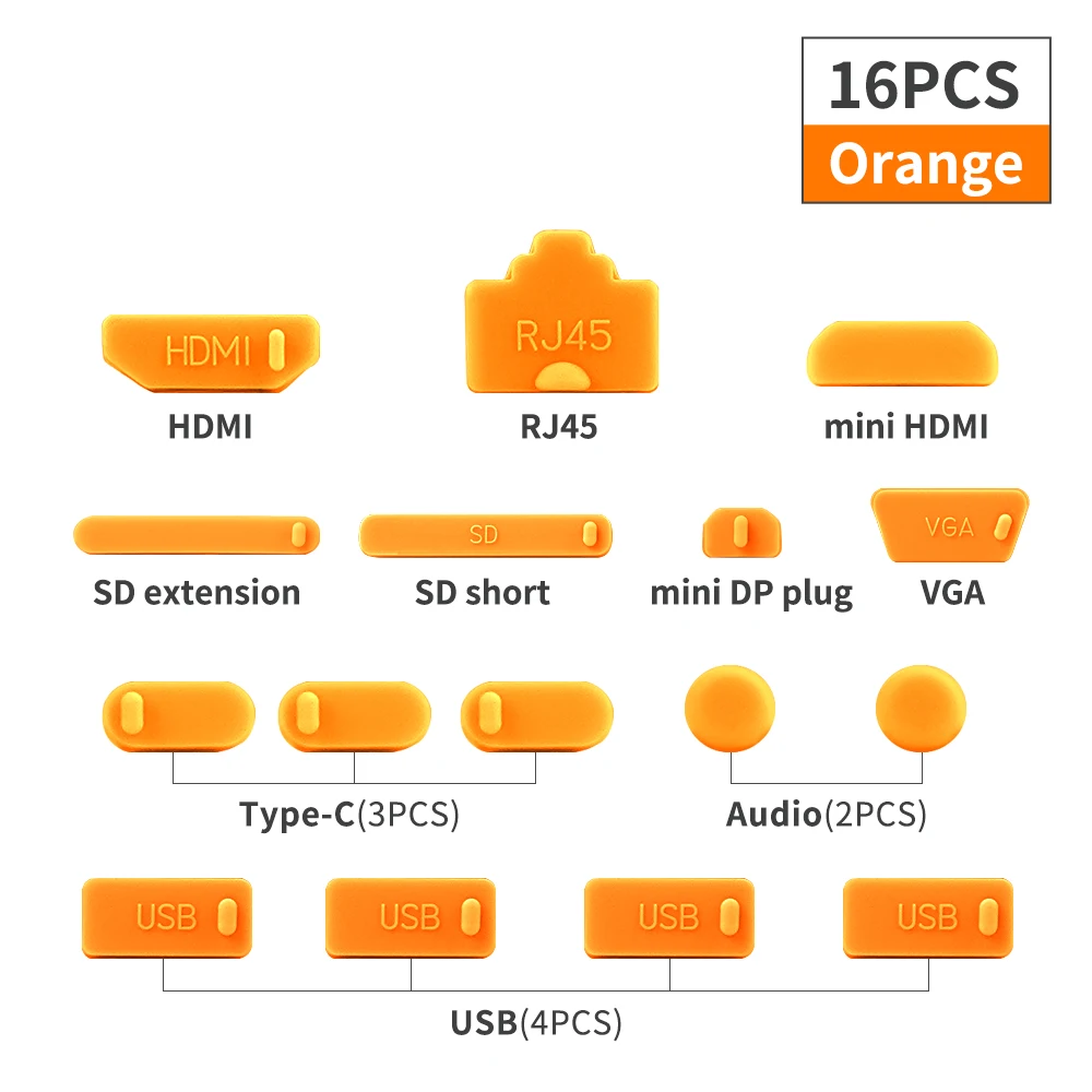 Notebook Staub Stecker USB Typ C HDMI Schnittstelle Staub Schutz Abdeckung Staubdicht Stopper Für Laptop Zubehör Anti-Staub Kappen set
