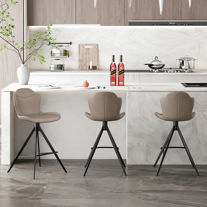 

Unique Light Luxury Bar Stools Island Nordic Modern Relaxing Fashion High Chairs Reception Ergonomic Sillas De Bar Furniture