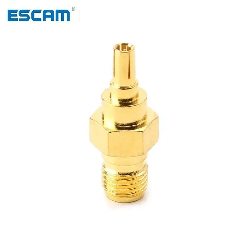 ESCAM CRC9 Plugue Macho para SMA Fêmea Jack RF Conector Adaptador Conversor Coaxial Reto