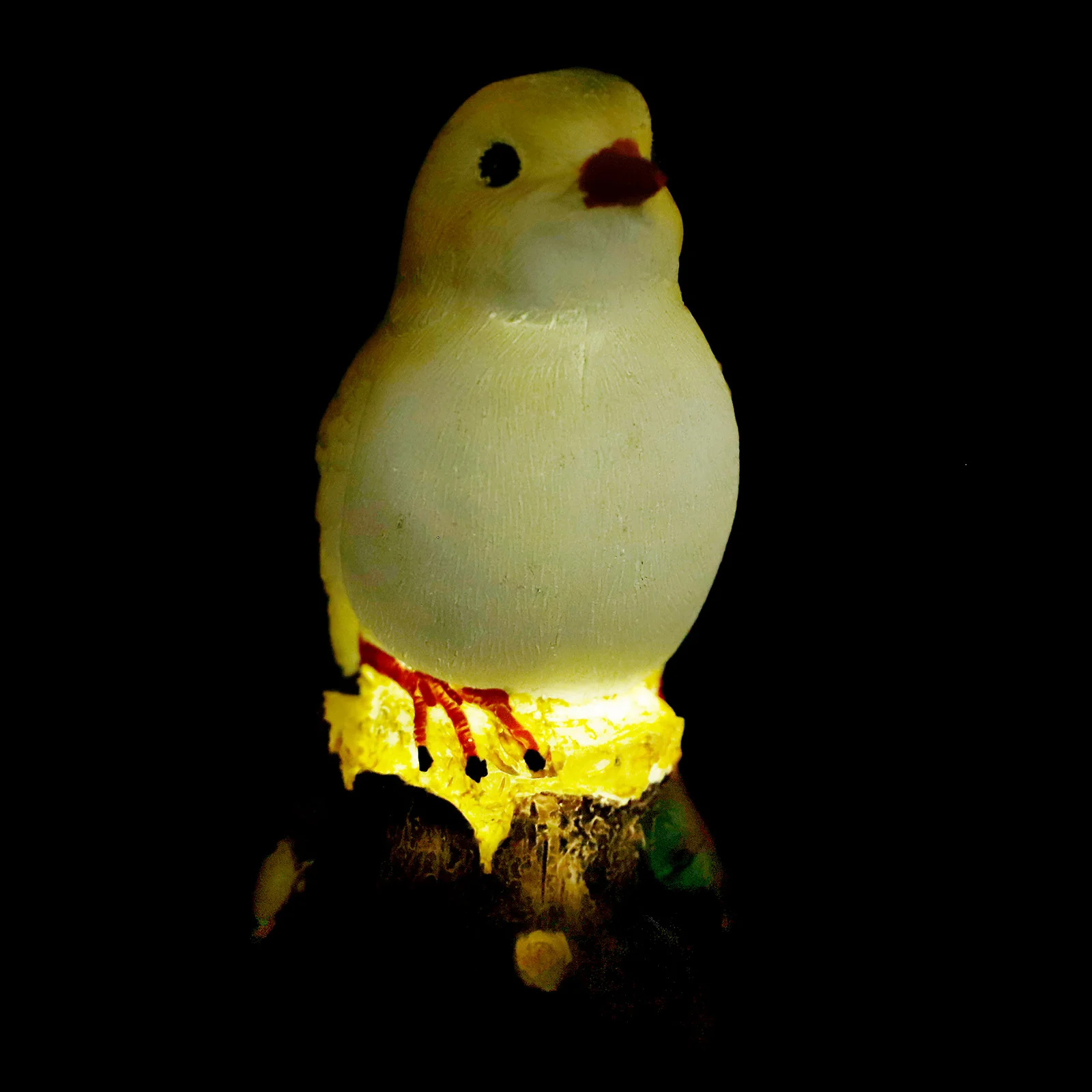 

Solar Robin Bird Figurine Resin Craft Lawn Decoration Waterproof Outdoor Statue Garden naments Glow Night Light Gifts
