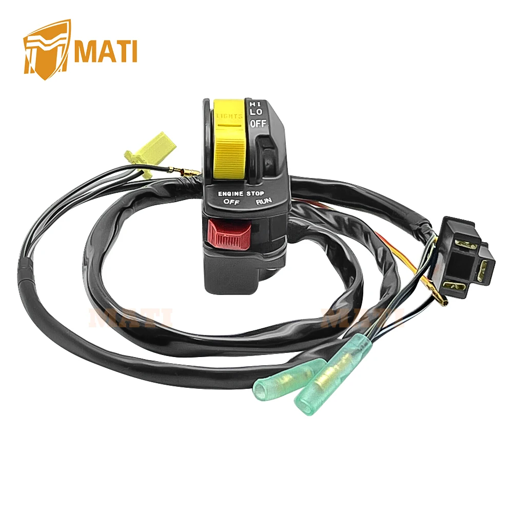 

M MATI Handlebar Control Kill Stop Headlight Switch Button for Suzuki LT250R QuadRacer 250 1987-1992 37400-19A10