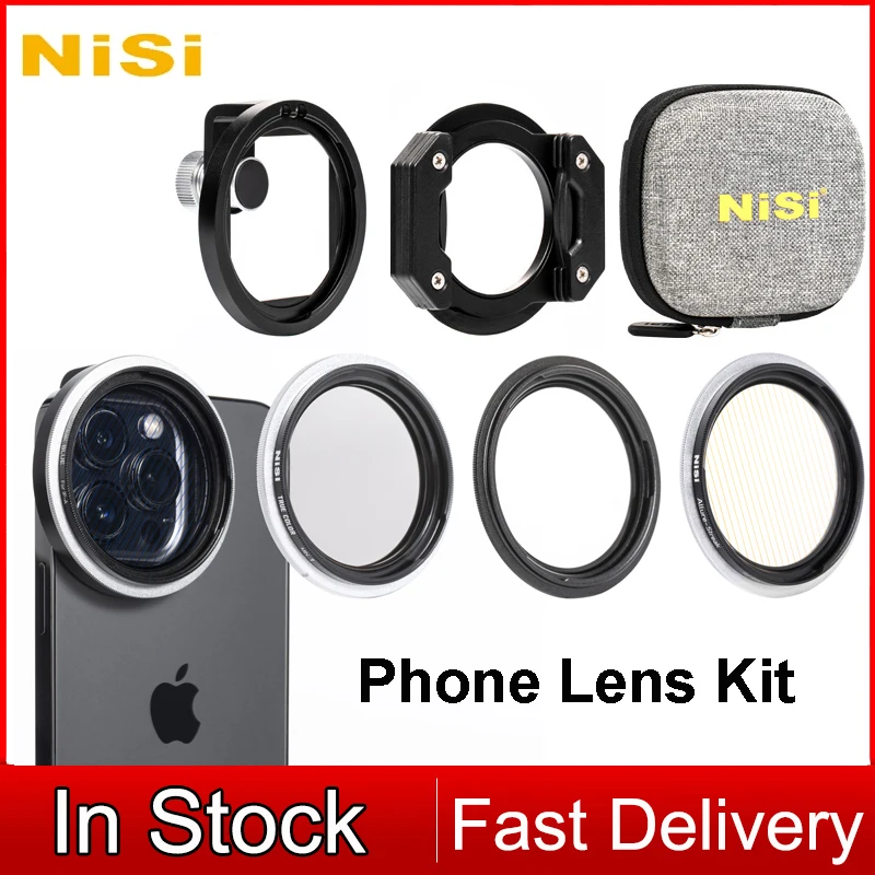 

NiSi Mobile Phone Lens Filter Kit Polarizer Filter/GND/ND Fliter/Black Mist Fliter for iphone 14 Video Landscape Portrait