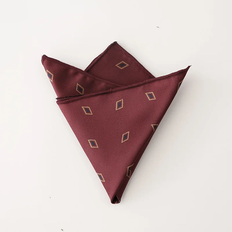 Retro Coffee Beige Orange Pocket Square for Men, Stylish Accessory