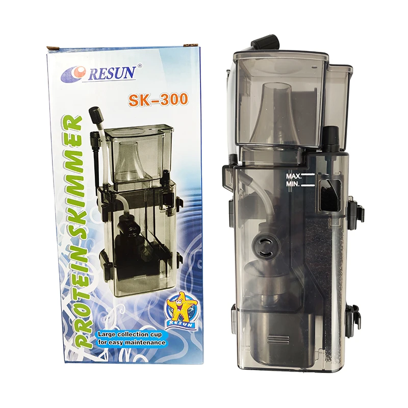 Resun SK-300 300L/H rafa morska koralowa ryba zbiornik akwarium System filtrów Nano Skimmer proteinowy