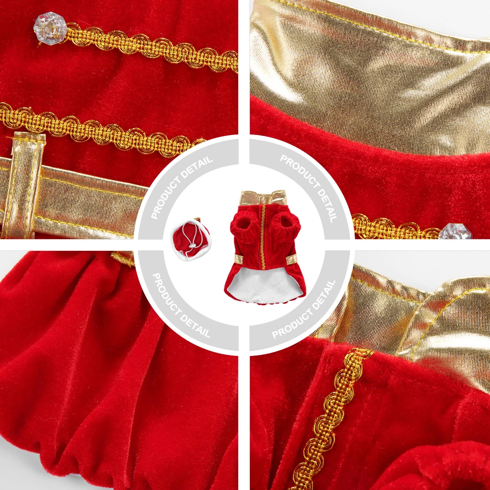 

Pet Clothes Acrylic Material Adjustable Size Cartoon Design Durable Reusable Halloween Christmas Dog Costume Mini Apparel Pet