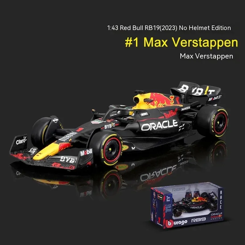 Bburago 1:43 F1 Model Regular Version 2023 Red Bull Racing RB19 #1 Verstappen #11 Perez Alloy Car Formula Die Cast Toy