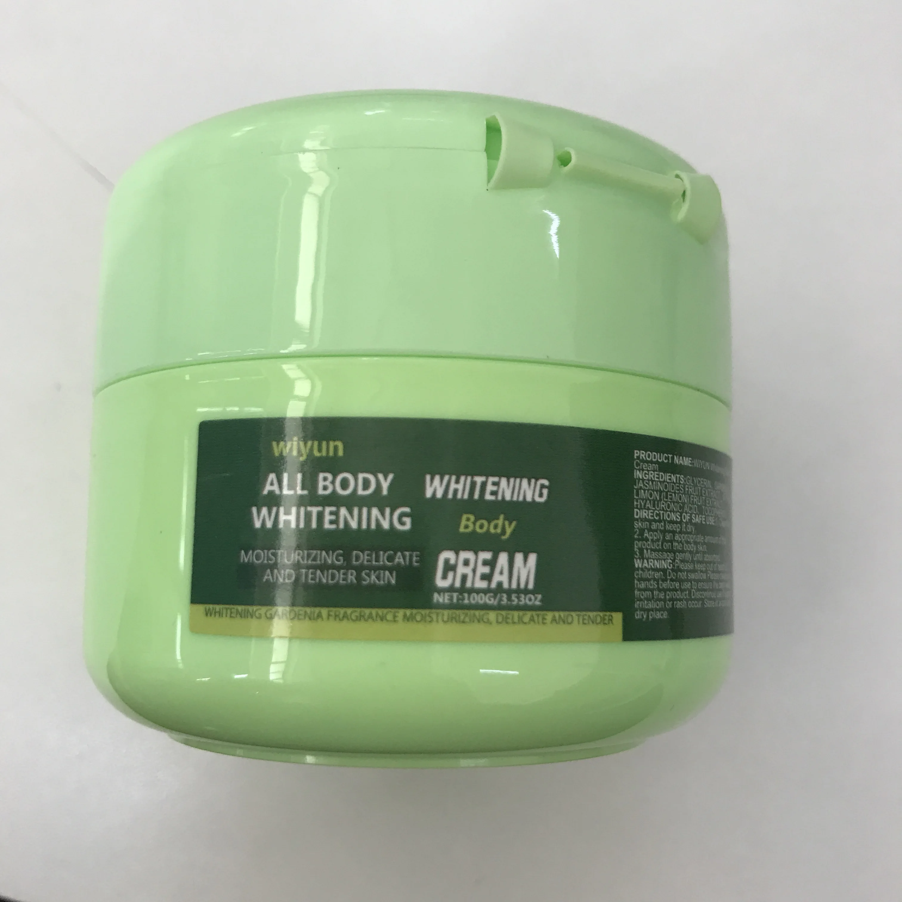 كريم ويون لتفتيح الجسم - مرطب مرطب مع رائحة جاردينيا للبشرة الناعمة والمتوهجة - علاج تبييض 3.53 أونصة