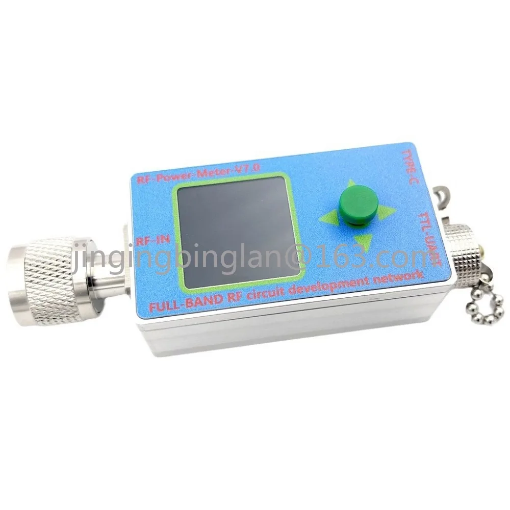 N type RF power meter V7 10GHZ TYPE-C communication data export, power detector, serial communication