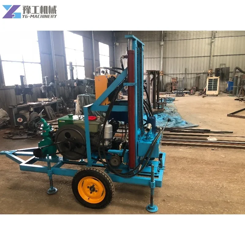 100 Meter Deep Small Drilling Rig Machine Easy Operation Portable Rock Soil Geological Condition Drill Mini Water Well Drill Rig