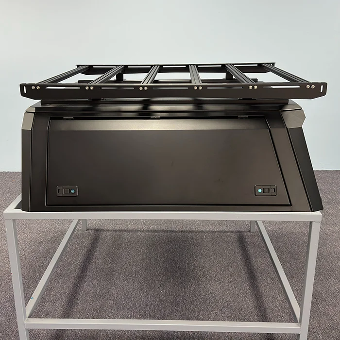 

Custom 4X4 Rainproof Hardtop Pick up Pickup Truck Bed Camper Fopper Tonneau Rollup Cover for Tacoma 2024+ 5.0Ft