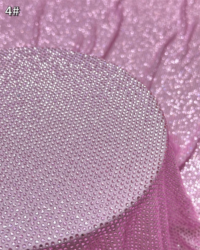 

Pink Luxury Stones Lace African 2026 High Quality 5 Yards Handmade Fabric Nigeria For Wedding Party Dress