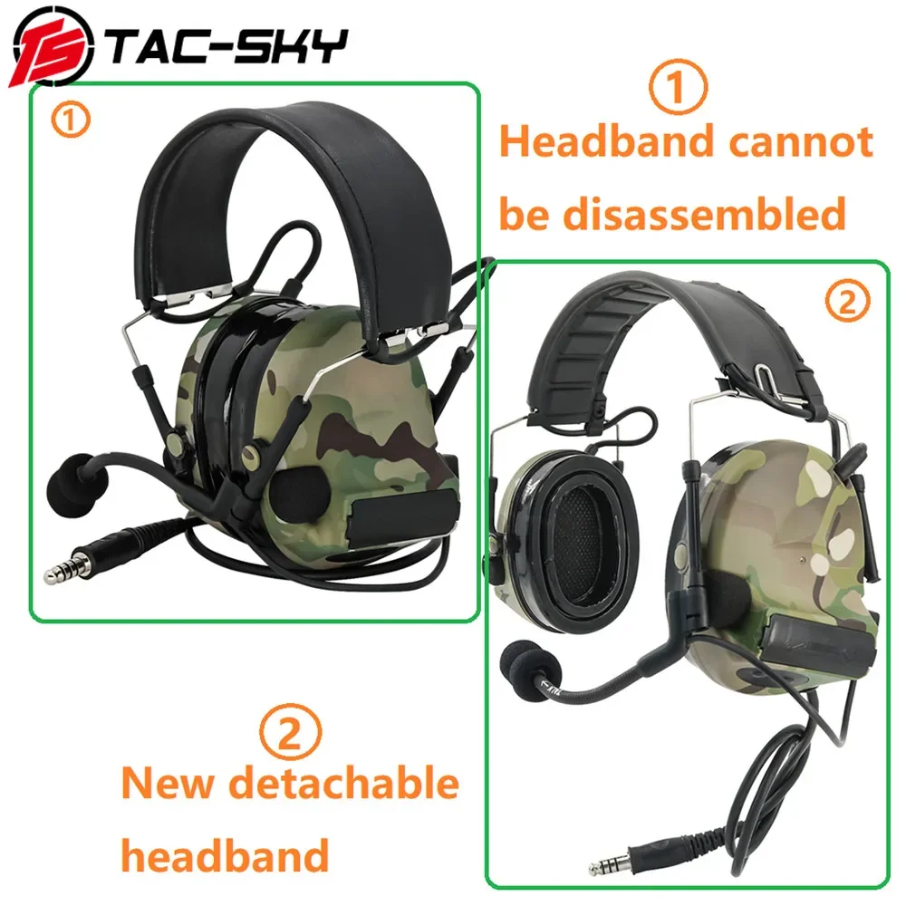 

TAC-SKY COMTAC II Tactical Headphones Hearing Protection Electronic Noise Reduction Airsoft Shooting Earmuffs COMTAC Headset