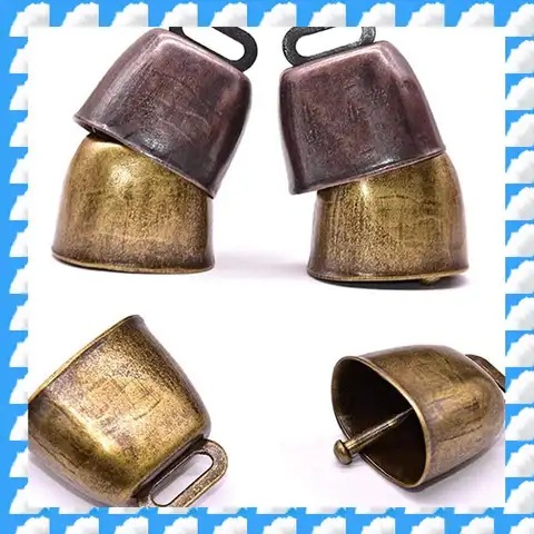 ONGE 18 Pcs 금속 암소 벨, 말 양 방목 구리, 암소 종소리 소음 제조 업체에 대한 Cowbell 레트로 벨 Best5