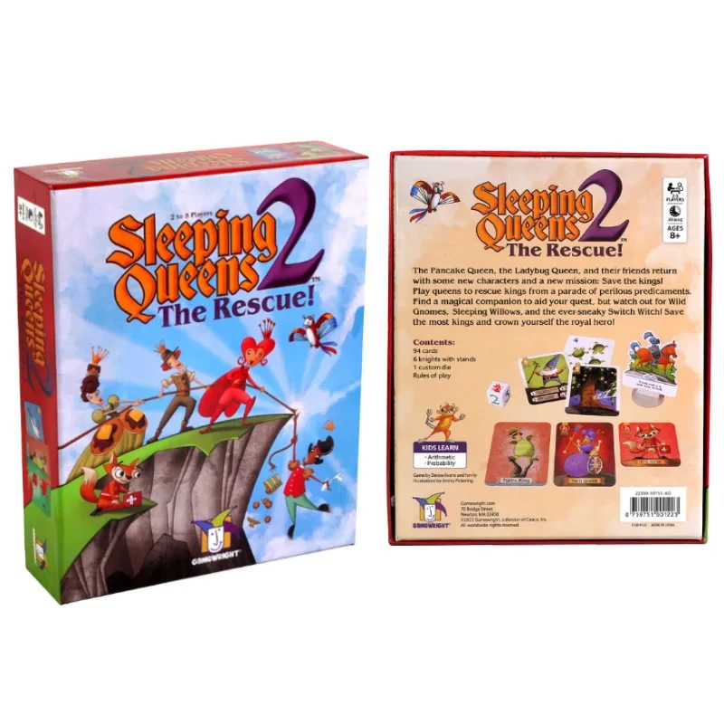 Sleeping Queens 2 Board Game The Rescue Card Game A Strategy the Ladybug Queen